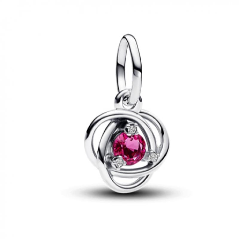 Pandora Pink Eternity Circle Dangle Charm 793125c10