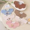 Korean Style Pure Cotton 360° Rotating Bib - Unisex Baby Anti-Spit & Saliva Towel