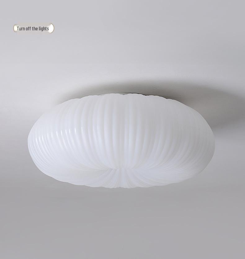 Modern Minimalist Pumpkin Ceiling Light for Bedroom, Dining Room, Study, or Kids' Room