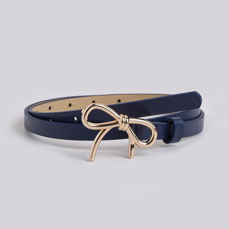 Female Butterfly Buckle Leather Belt For Fashionable Casual Wear