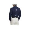 adidas T-shirt à manches longues avec inscription Warding Half High Neck pour homme Bleu IM6407