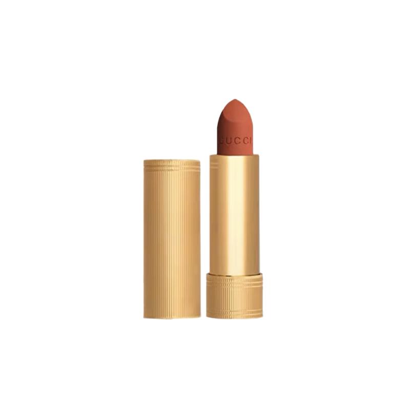 Gucci lipstick Gold velvet small gold tube lipstick, velvet matte lipstick, matte, long-lasting, smooth #312 Francis Fireworks No Gift Box Gift Bag