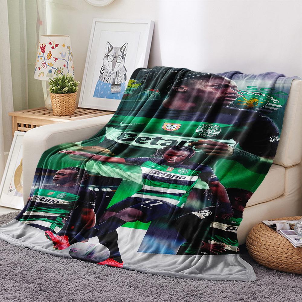 Sporting CP Print FlAannel Blanket, High quality Comfortable for All Seasons, Home Decor, Warmth and Comfort