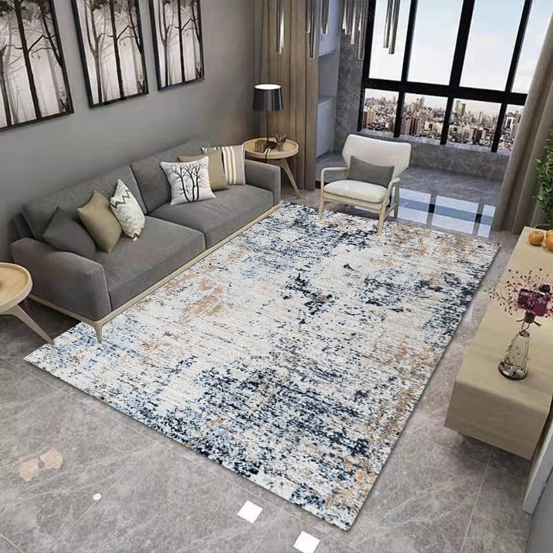 Chinese Ink Painting Living Room Decoration Carpet Abstract Art Geometric Bedroom Large Area Carpet
