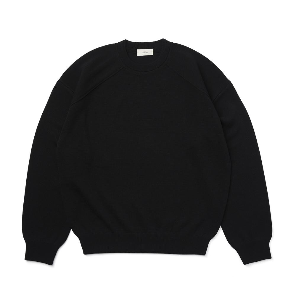 Berno [Casual] Raglan Crew-Neck Knit Black L