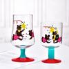 Cute Hand Drawn Glass Goblet, Cartoon Dog Juice Red Wine Glasses, Japanese Retro Painted Household Water Cup, Bar Accessories