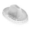 Fringed Diamond Cowboy Hat for Women Teens Carnivals Party Hat Lady Bachelorette Party Headwear Photography Accessories