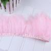 Feather1 Meter soft Marabou Feathers Trim fringe 10-15cm Turkey feather Ribbon for Crafts Clothing Wedding Decoration Sewing Plumes
