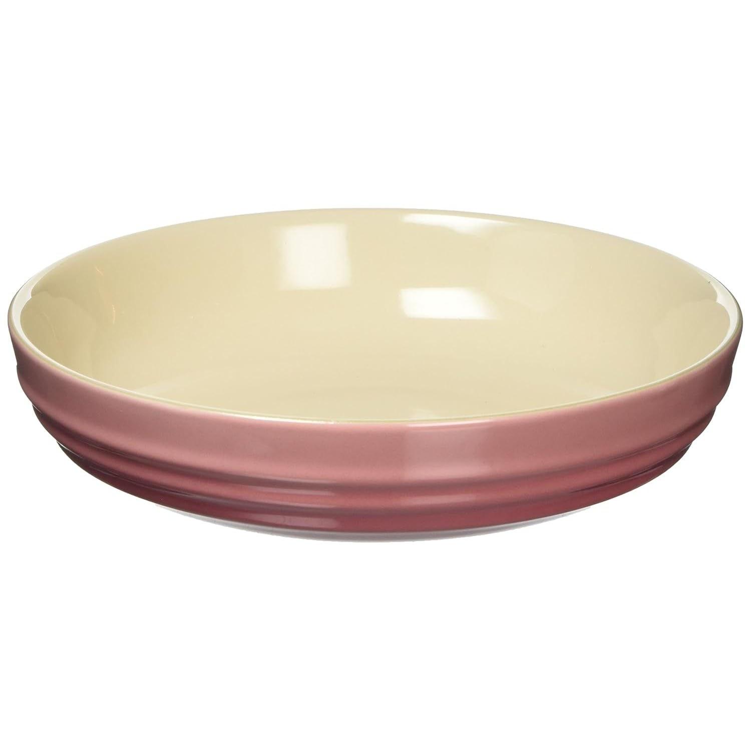 Le Creuset Deep Plate Round Dish 20 cm Rose Quartz Heat Resistant Cold Microwave Oven Compatible