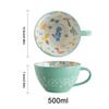 Boho Coffee Mug 17.63 Oz Oversized Soup Mugs Bowl Microwavable Dishwasher Safe Cute Tea Mug Oversized Soup Bowl With Big Handle