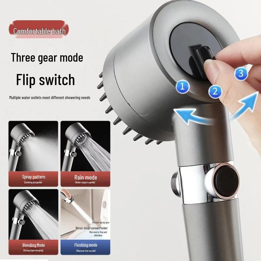Powerful Shower Head Set with Filter and Spray Booster