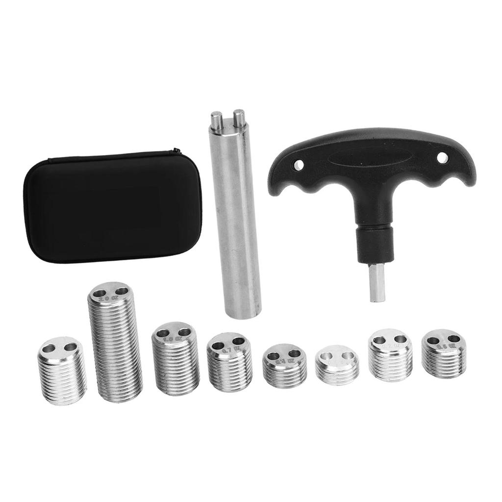 8X Weight Bolt For Billiard Pool Cue With Storage Case Billiard Cue Weight