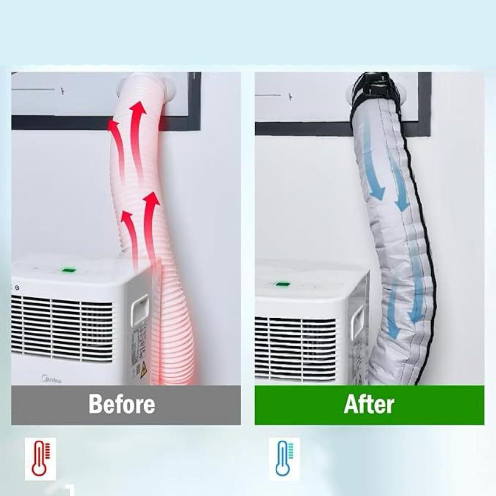 AC Hose Cover Sleeve Designed To Fit 5 Inch and 5 9 Inch Pipes Enhances Cooling Efficiency and Prevents Heat Transfer