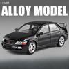 Simulation 1/24 Scale Mitsubishi EV09 Street Version Alloy Car Model Collection Ornament Toy Vehicle Children Boy Gift Miniature