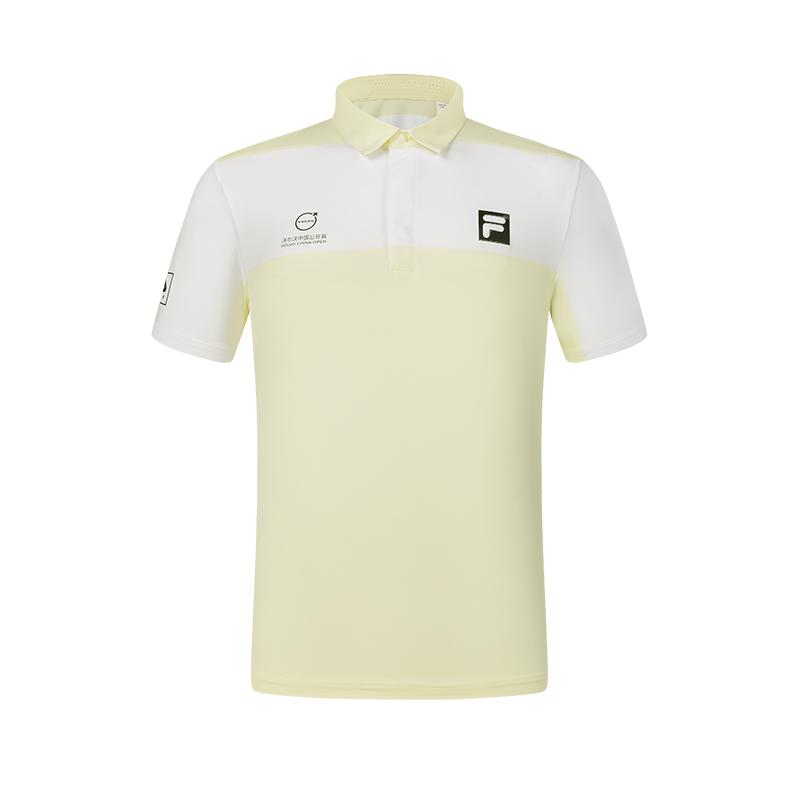 FILA Polo Shirts Men s Pear Blossom Yellow Polo Collar Moderate Other A11M425150FYE 185/104A/XXL