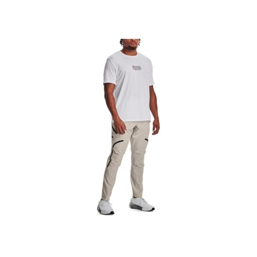 Under Armour Solid Color Training Woven Jogger Pants Men Bottoms Gray 1352026-959