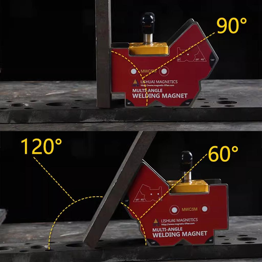 60° / 90°/ 120° Magnetic Welding Positioner, Multi-angle Strong Magnetic Fixing Auxiliary Welding Tool