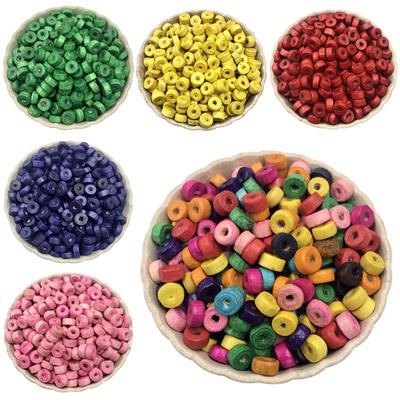 Home Party Supplies 100 Stück 8 mm Armband Schmuckzubehör handgefertigt DIY für Holzschmuckherstellung Großhandel zylindrische lose Perlen