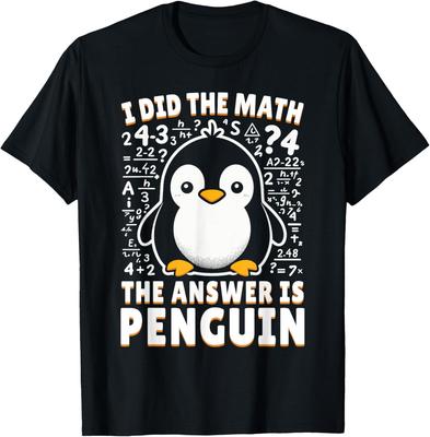 Ich habe gerechnet, die Antwort ist Pinguin - Lustiges Pinguinliebhaber-T-Shirt