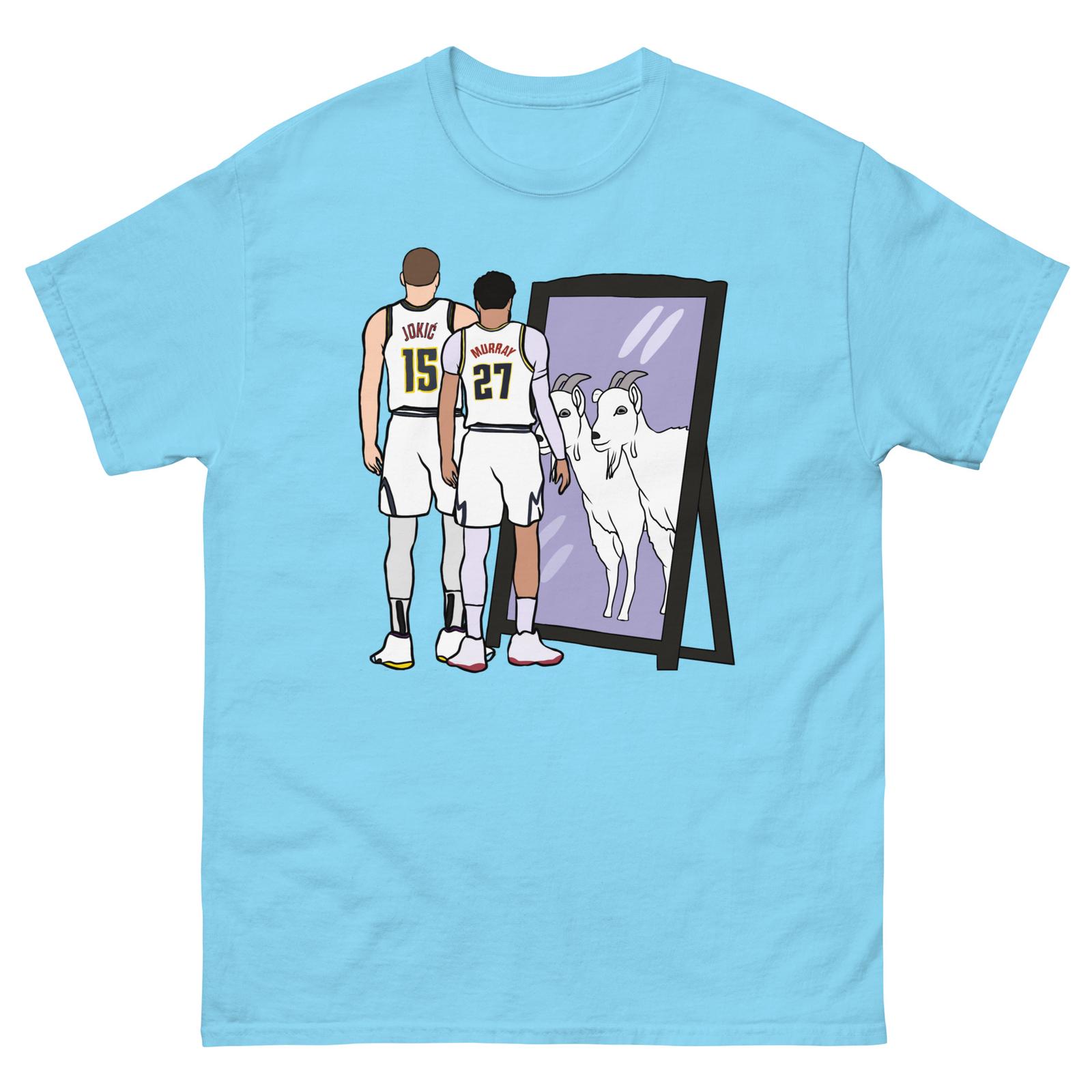 Nikola Jokic and Jamal Murray Mirror GOATs T-shirt S