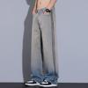High Street Jeans Men's Spring and Summer Stripes Retro Loose Straight Pants Men