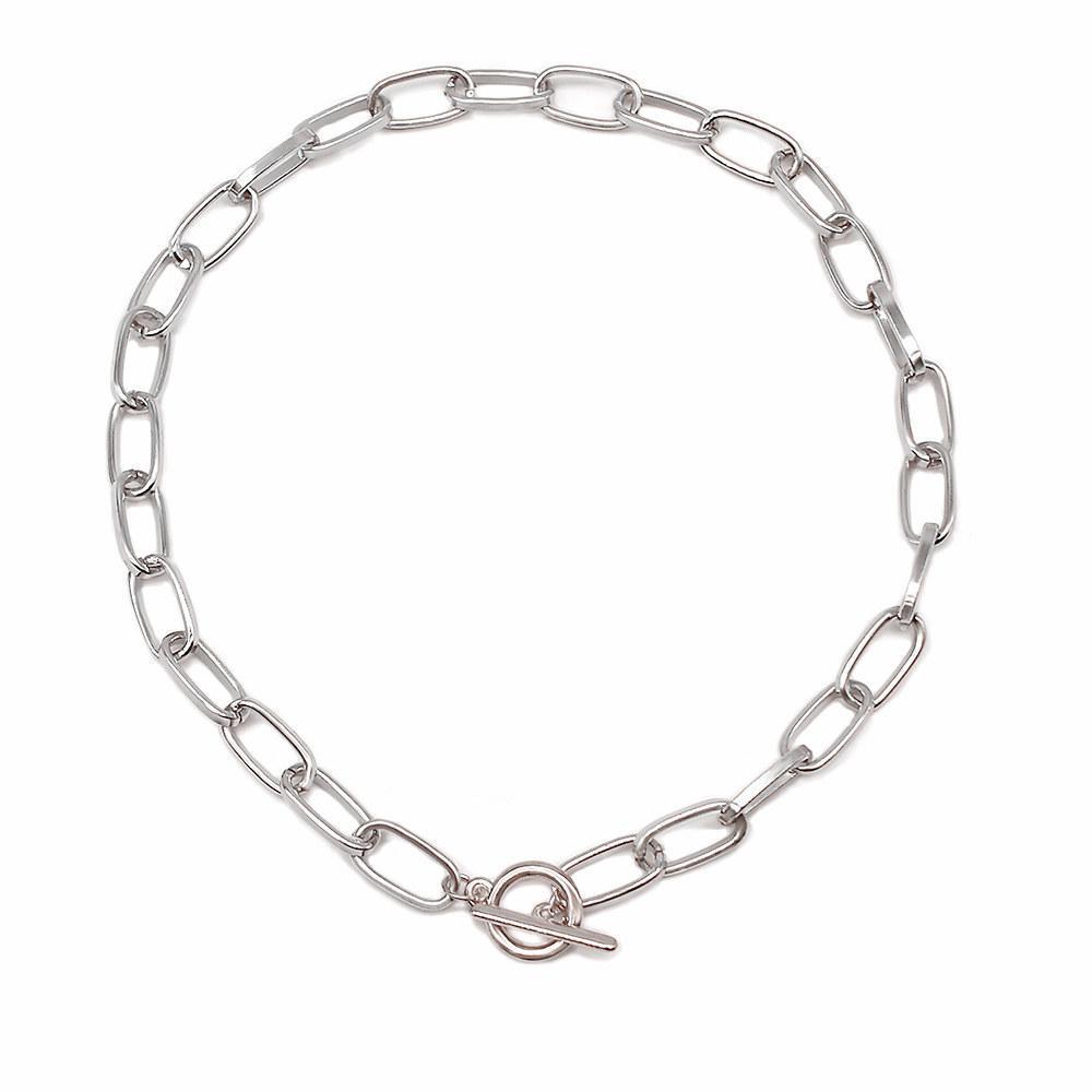 Retro Exaggerated Thick Chain Necklace Double Personality Chain Hip-Hop Neck Chain Choker Necklac Women Jewelry