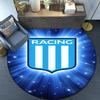 Racing Team Emblem Round Rug for Livingroom,Bedroom, Palyroom, Chair Rug, Area rug, Circle Carpet, Large Size Fan Christmas gift