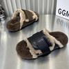Fashion Fur Women Cooton Slippers Fashion Walking Shoes Short Plush Designer Woman's Boots 2025 Autumn Casual New Cozy Chaussure Femme