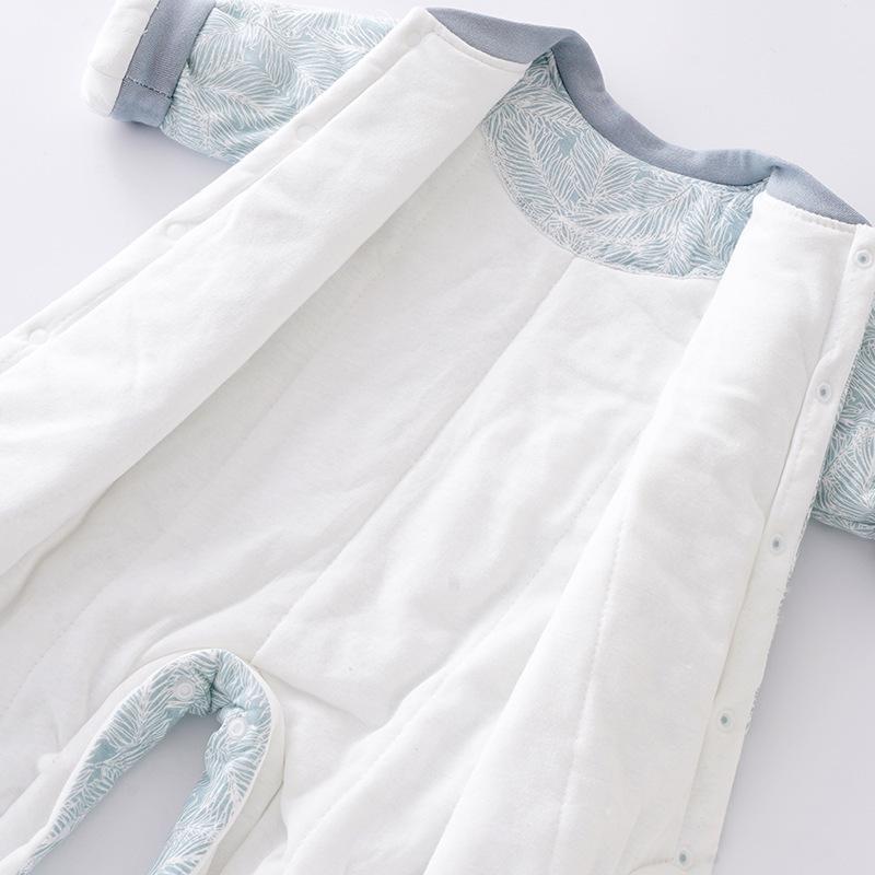 Infant Quilted Winter Romper, Thick Cotton 150g - Warm, Boneless Baby Jumpsuit for Autumn/Winter