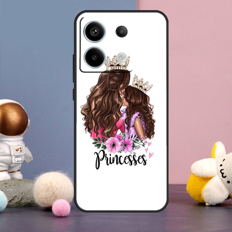 

Beautiful Mother Daughter Son Case For Xiaomi Redmi Note 14 13 9 10 11 12 15 Pro Plus Redmi 15 15C 14C 10C 12C 13C Cover Redmi Note 9 Pro