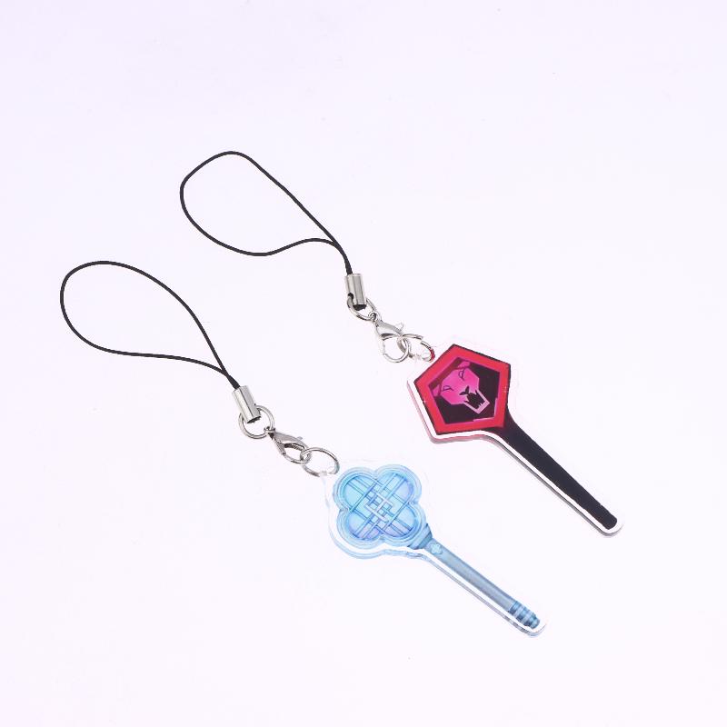 Kpop Demo Hunters Phone Lanyard Korean Huntr/X Cosplay Phone Chain Cartoon Acrylic Cellphone Charms Collection Gifts