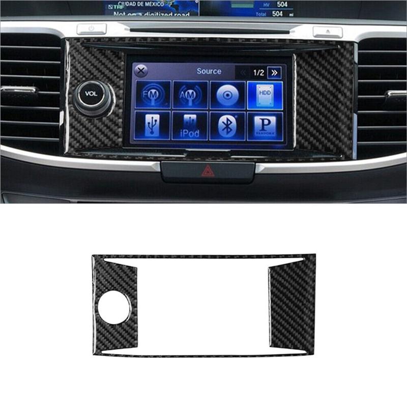1 PCS Central Console Panel Cover Trim Automotive Supplies Carbon Fiber Color For Honda Accord 2013-2017 Type B