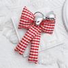 Stylish Bowknot Keychain Fashionable Cotton Bows Bag Pendant Phone Charm Keyring Elegant Accessory for Girls and Ladies