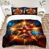 3pcs Enchanted Celestial Star Bedding Set, Including 1 Quilt Cover and 2 Pillow Shams, Without Filling, Soft and Comfortable Home Bedroom Fa