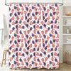 Sunglasses Shower Curtain Beach Vibes Summer Vibes Tropical Pattern Bathroom Decor Waterproof Fabric Home Decoration Coastal The