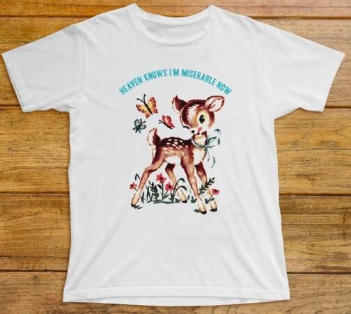 Heaven Knows I m Miserable Now T Shirt 543 Deer The Smiths Morrissey Strangeways L