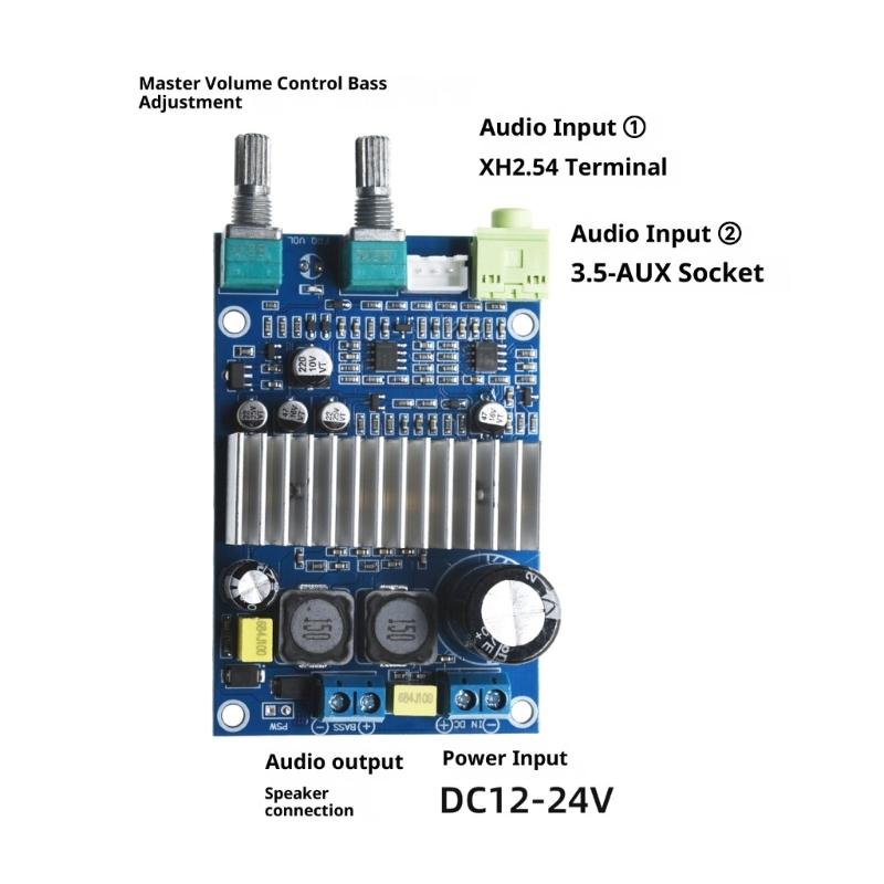 Placă amplificator audio digitală 3116 100W Subwoofer Mini Amplificator Eficiență ridicată Zgomot redus Pentru difuzoare DIY Sisteme audio