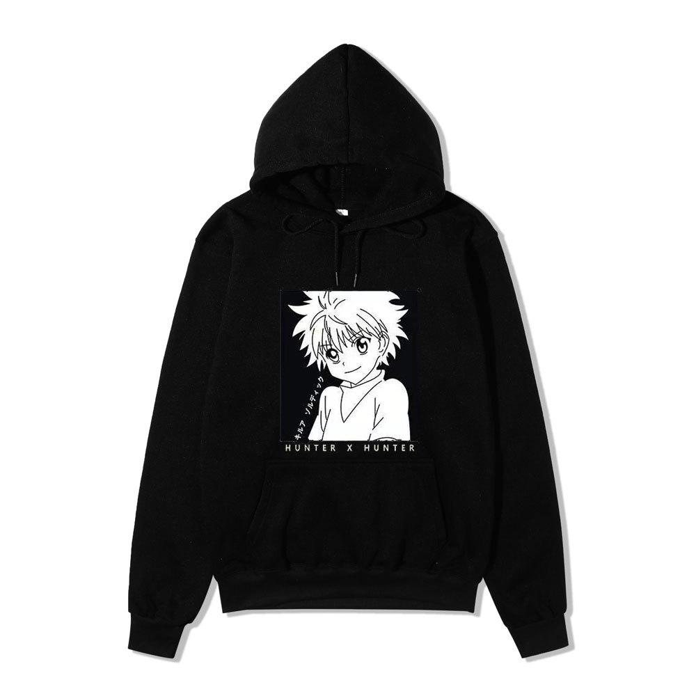 Hunter X Hunter Killua Zoldyck Japanese Anime Hoodie Sweatshirt Casual Unisex Autumn Winter Fleece Streetwear Tops