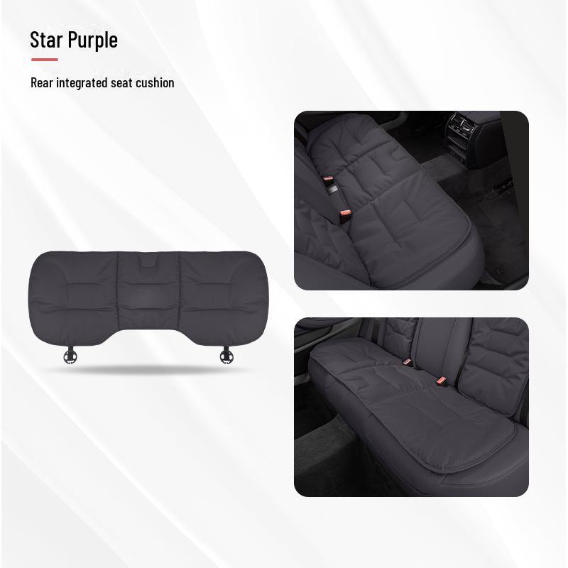 Universal Ventilated Nappa Leather Car Seat Cushions - Four Seasons, Breathable, High-Grade, Perforated Design for All Models.