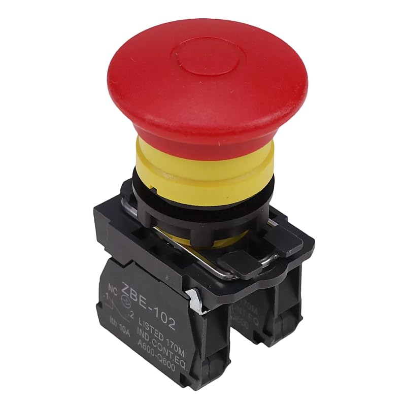 122514gt 122514GT 122514 Genie Emergency Stop Switch ARELLY Genie Lift Parts Used for Genie Boom Lift Models S-40 S-60 S-80 Z-20/8 Z-30/20 Z-45/22