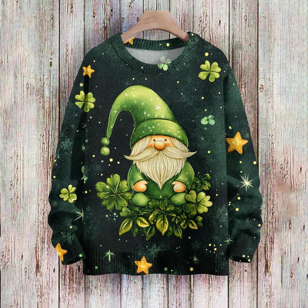 St. Patrick S Day Sweatshirts For Children Boys And Girls Knit Sweater Cute Shirt Fall Crewneck Pullover Tops