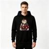 Men's Printed Pullover Hoodie Anime Demon Character Casual Long Sleeve Sweatshirt