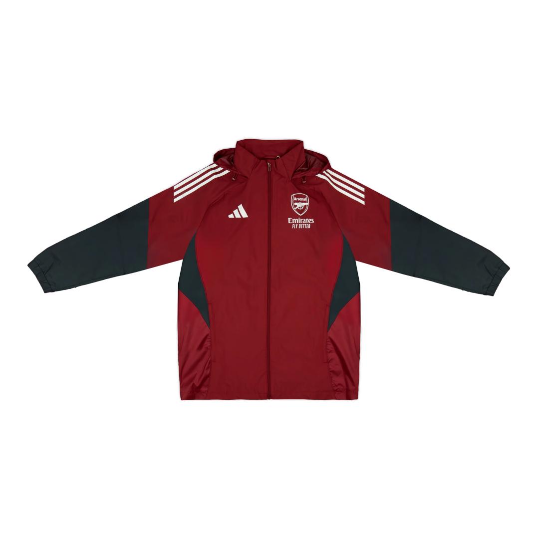 

Adidas Арсенал Худі на блискавці в смужку з довгим рукавом Чоловіча куртка Куртка JI9561 2XL