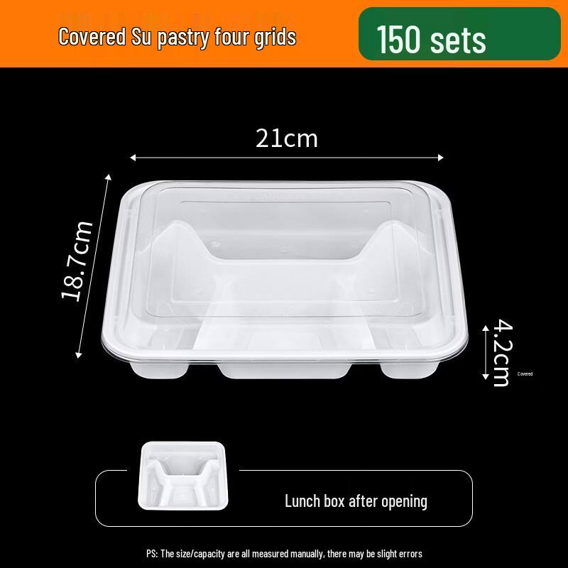 Disposable Divided Bento Lunch Boxes