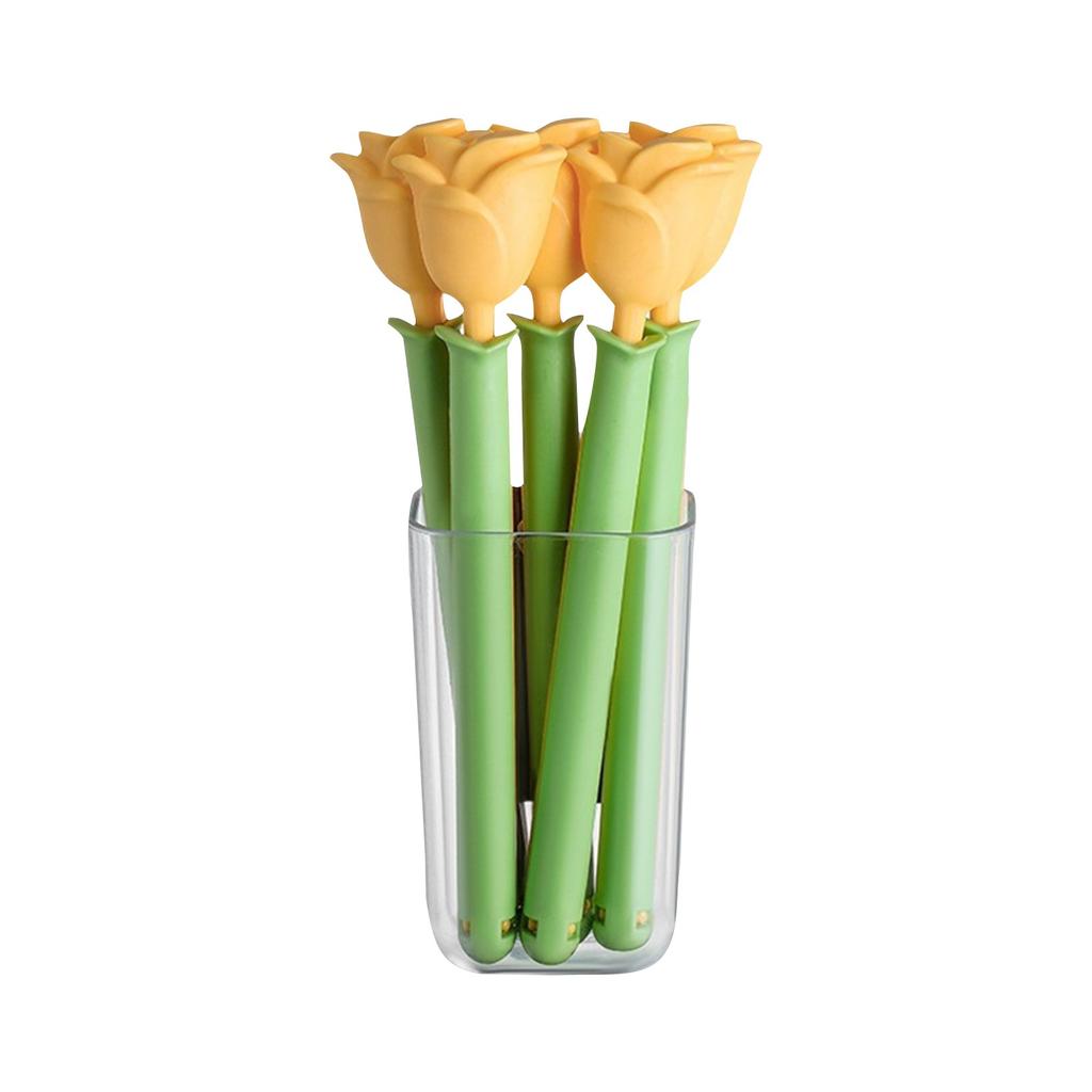 Rose Flower Potato Chip Clips 5 Pieces With Magnetic Storage Box Potato Chip Snack Sealer Cute And Beautiful Kitchen Decoration
