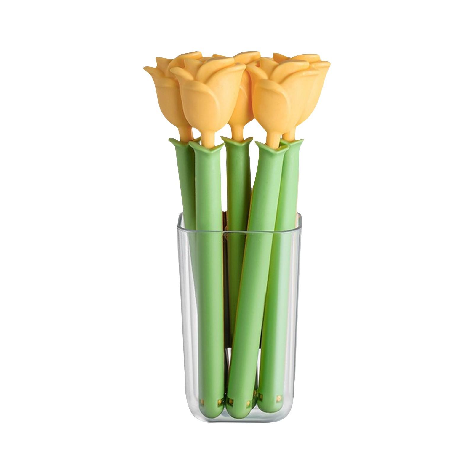 Rose Flower Potato Chip Clips 5 Pack Kitchen Food Sealing Clip For Chips Snacks Keep Food Fresh And Organize Fridge Space жёлтый 990₽