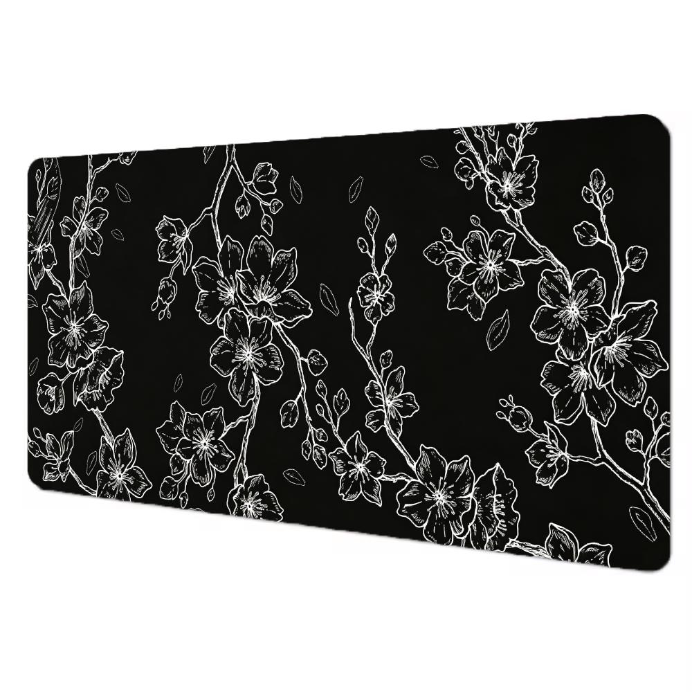 Cherry Blossom Mouse Pad Large Computer Office Game Table Mats XXL Rubber Anti-slip Gaming Keyboard Mousepads Long Desk Pads