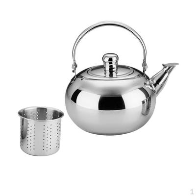 1,6 L Edelstahl Teekanne Kaffee Leichte Abnehmbare Infuser Wasserkocher