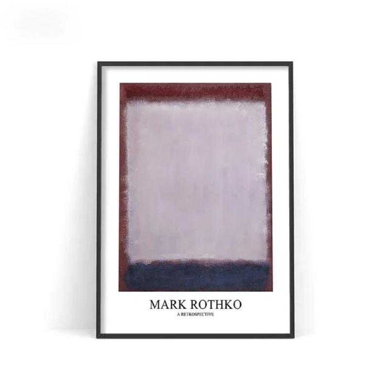 Modern Minimalist Mark Rothko Color Block Wall Art  Colorful HD Poster Print for Home Bedroom Living Room Decor