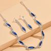 Bridal Suit Jewelry Necklace Stud Earrings Women'S Suit Wedding Evening Dress Elegant Accessories Wedding Accessories Women